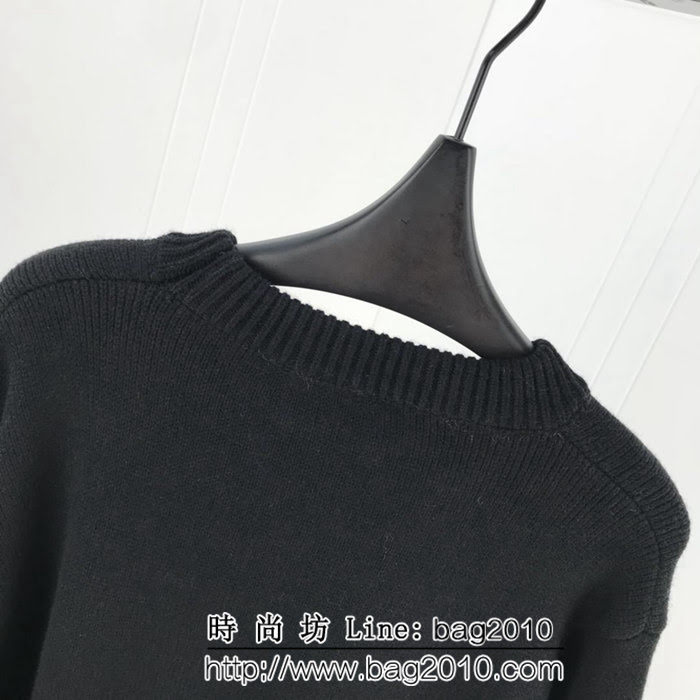 BALENCIAGA巴黎世家 18ss秋冬新款 針織毛衣 橘色麥穗刺繡圖案 微厚實面料 舒適柔軟 男女同款 ydi2094